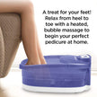 CONAIR Heat Sense Foot And Pedicure Spa With Heated Bubble Massage - FB90C