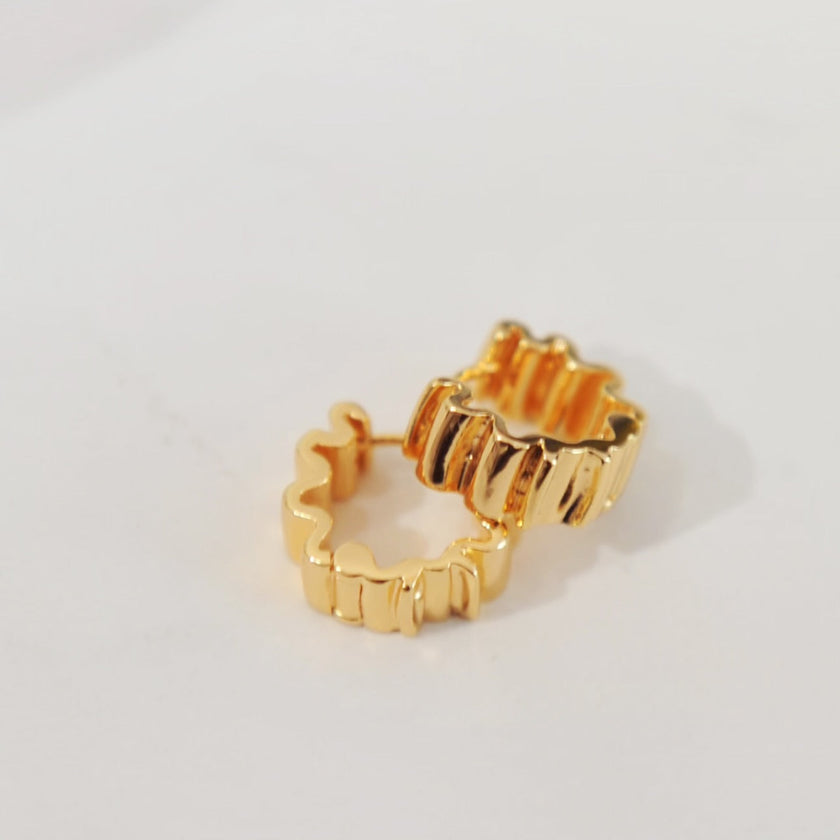 Roxanna Ripple hoop earrings