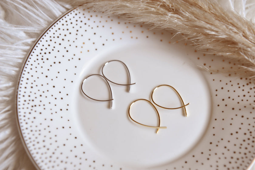 Mel drop wire earrings