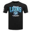 NFL DETROIT LIONS TEAM BADGE MEN'S SJ TEE FDL1411047-BLK