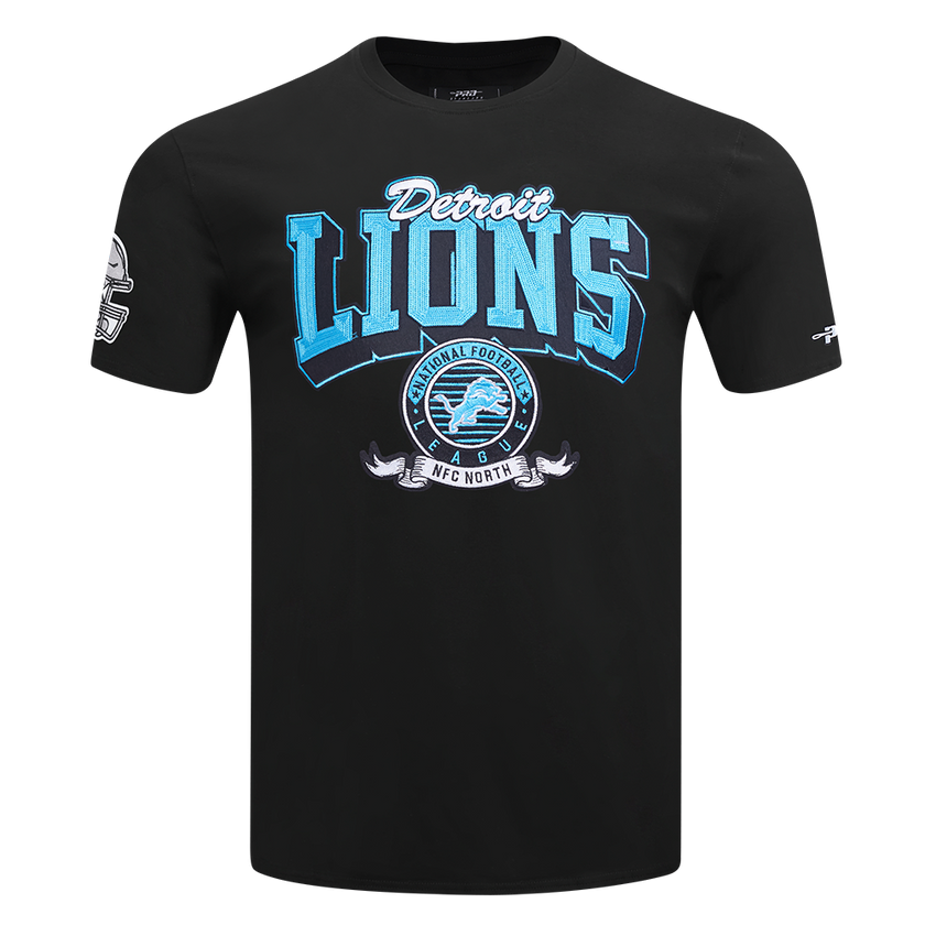 NFL DETROIT LIONS TEAM BADGE MEN'S SJ TEE FDL1411047-BLK
