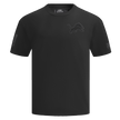 NFL DETROIT LIONS NEUTRAL MEN'S COTTON JERSEY DROP SHOULDER TEE FDL145314-BLK