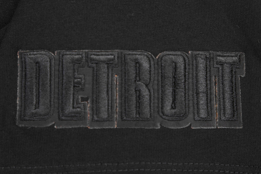 NFL DETROIT LIONS NEUTRAL MEN'S COTTON JERSEY DROP SHOULDER TEE FDL145314-BLK