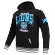 NFL DETROIT LIONS TEAM BADGE MEN'S RIB FLC PO HOODIE FDL5411045-BGY