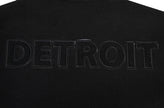 NFL DETROIT LIONS TRIPLE BLACK MEN'S MEN'S WOOL VARSITY JACKET FDL6410284-3BK