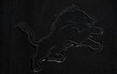 NFL DETROIT LIONS TRIPLE BLACK MEN'S MEN'S WOOL VARSITY JACKET FDL6410284-3BK