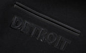NFL DETROIT LIONS TRIPLE BLACK MEN'S MEN'S WOOL VARSITY JACKET FDL6410284-3BK