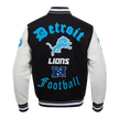 Detroit Lions Old English Rib Wool Varsity Jacket
