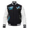 Detroit Lions Split Logo M Rib Wool Varsity Jacket