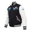 Detroit Lions Split Logo M Rib Wool Varsity Jacket