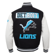 Detroit Lions Split Logo M Rib Wool Varsity Jacket