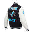 Detroit Lions Split Logo M Rib Wool Varsity Jacket