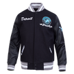 NFL DETROIT LIONS TEAM BADGE MEN'S RIB WOOL VARSITY JACKET FDL6411051-BGY
