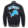 NFL DETROIT LIONS PRO GAME DAY MEN'S DBL KNIT JACKET FDL6411194-BSW