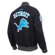 NFL DETROIT LIONS PRO GAME DAY MEN'S DBL KNIT JACKET FDL6411194-BSW