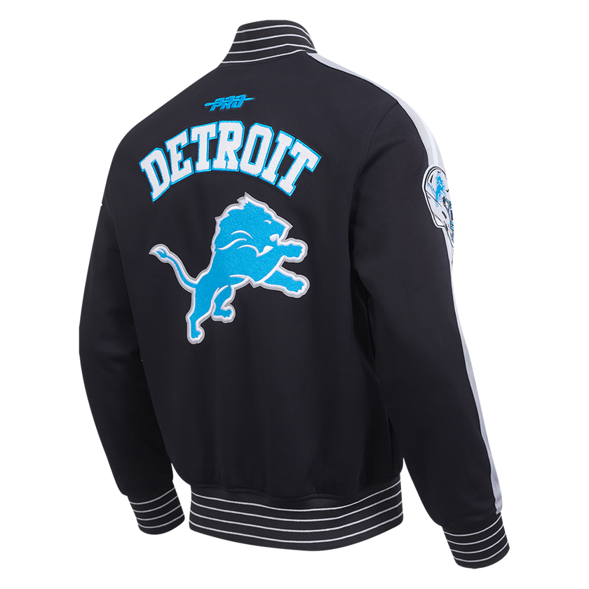 NFL DETROIT LIONS PRO GAME DAY MEN'S DBL KNIT JACKET FDL6411194-BSW