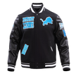Detroit Lions Retro Classic Rib Wool Varsity Jacket