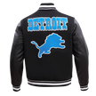 Detroit Lions Retro Classic Rib Wool Varsity Jacket