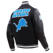 Detroit Lions Retro Classic Rib Wool Varsity Jacket