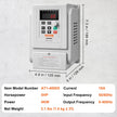 Variable Frequency Drive for AC Motor Speed Control (VFD) 5HP 4KW 220V-240V Input to 3 Phase 220V-240V Output