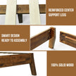 Serenity Deluxe Wood Platform Bed Frame