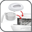 T-FAL FF203150 Uno Compact Deep Fryer White - Blemished package with full warranty