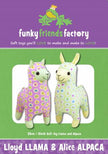 Lloyd Llama & Alice Alpaca Pattern by Funky Friends Factory