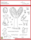 Nellie's Choice Clear Stamp Forest Friends-Just Wanna Say Hi