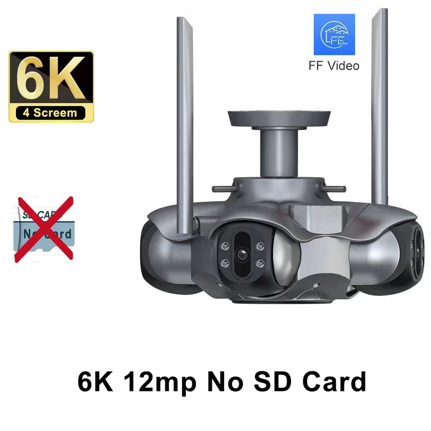Auto Tracking Wireless Surveillance Cameras HD 4 Screens WiFi IP PTZ FFVideo