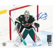 Filip Gustavsson Autographed Minnesota Wild Goalie Stance 8x10 Photo