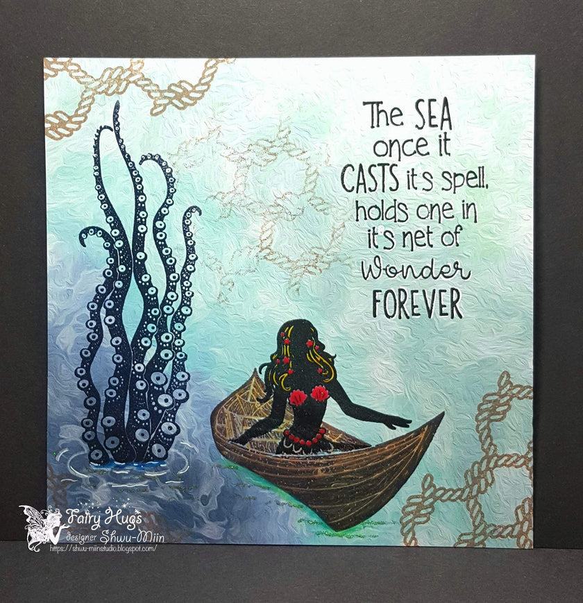 Fairy Hugs Stamps - Row Boat