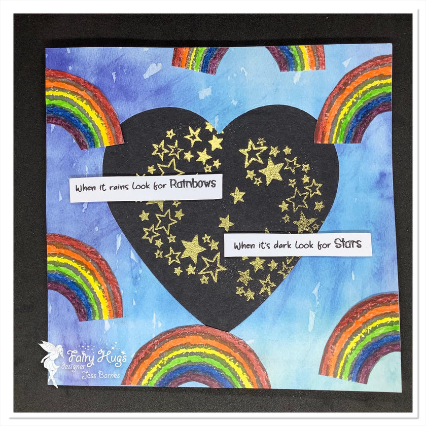 Fairy Hugs Stamps - Rainbow Arch