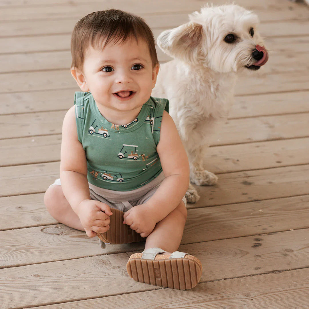 Golf Pups 3pcs Bodysuit Set | Petit Lem