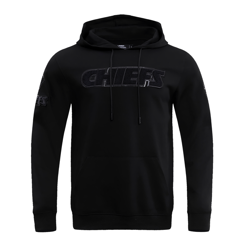 Sweat à capuche à enfiler pour homme, noir triple, Kansas City Chiefs NFL, FKC5410202-3BK