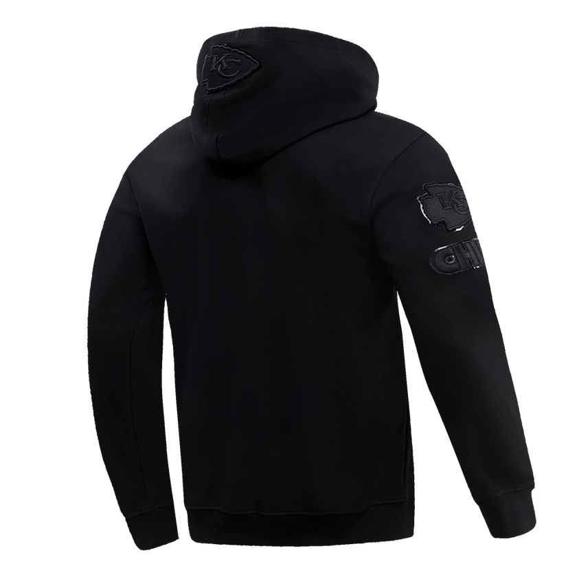 Sweat à capuche à enfiler pour homme, noir triple, Kansas City Chiefs NFL, FKC5410202-3BK