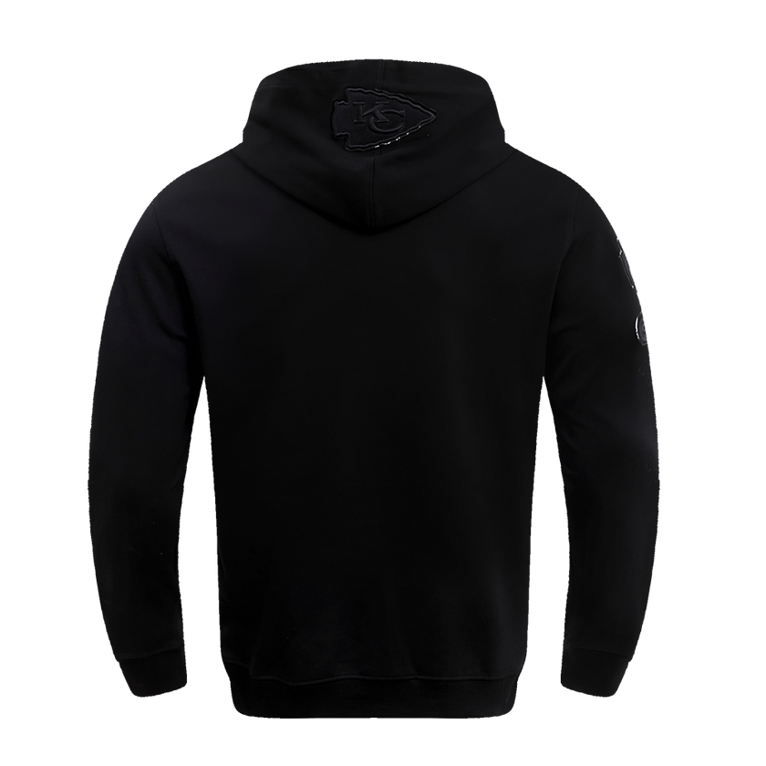 Sweat à capuche à enfiler pour homme, noir triple, Kansas City Chiefs NFL, FKC5410202-3BK