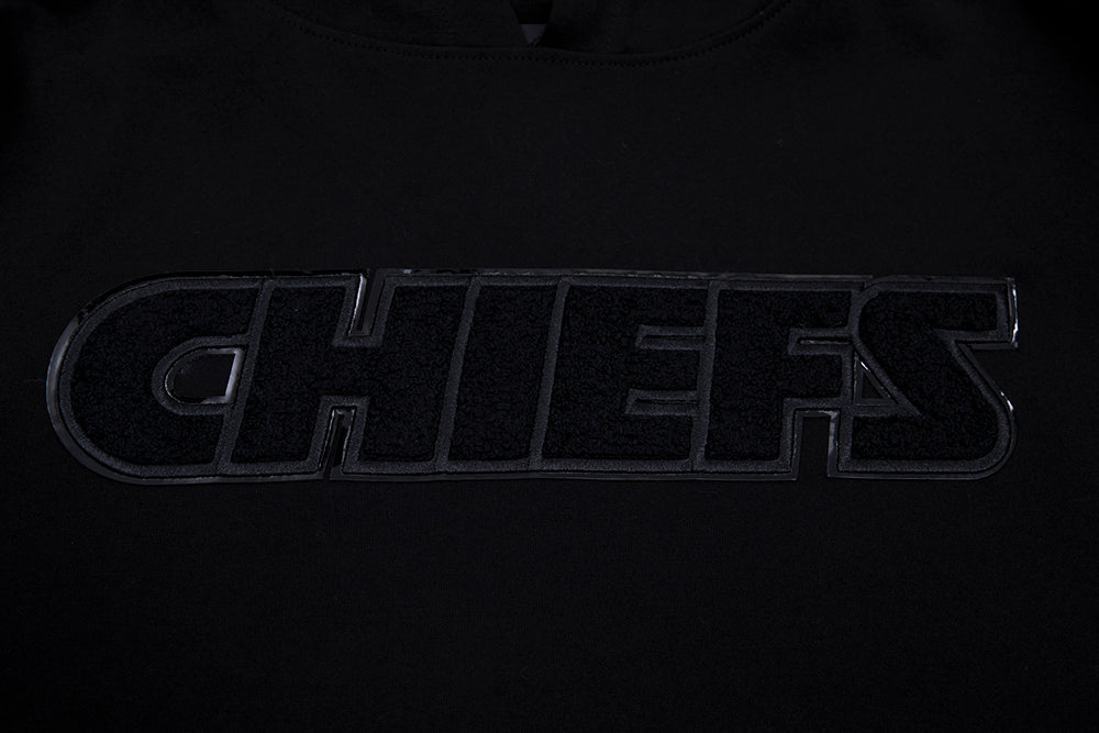 Sweat à capuche à enfiler pour homme, noir triple, Kansas City Chiefs NFL, FKC5410202-3BK