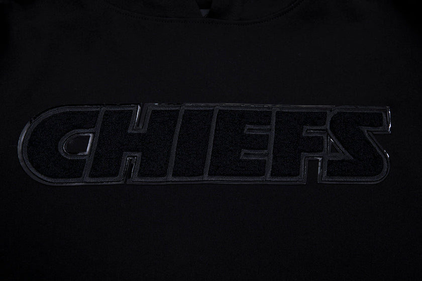 Sweat à capuche à enfiler pour homme, noir triple, Kansas City Chiefs NFL, FKC5410202-3BK