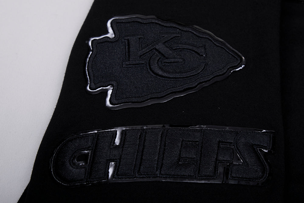 Sweat à capuche à enfiler pour homme, noir triple, Kansas City Chiefs NFL, FKC5410202-3BK