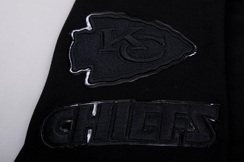 Sweat à capuche à enfiler pour homme, noir triple, Kansas City Chiefs NFL, FKC5410202-3BK