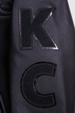 Veste universitaire en laine noire triple pour homme, NFL Kansas City Chiefs, FKC6410203-3BK
