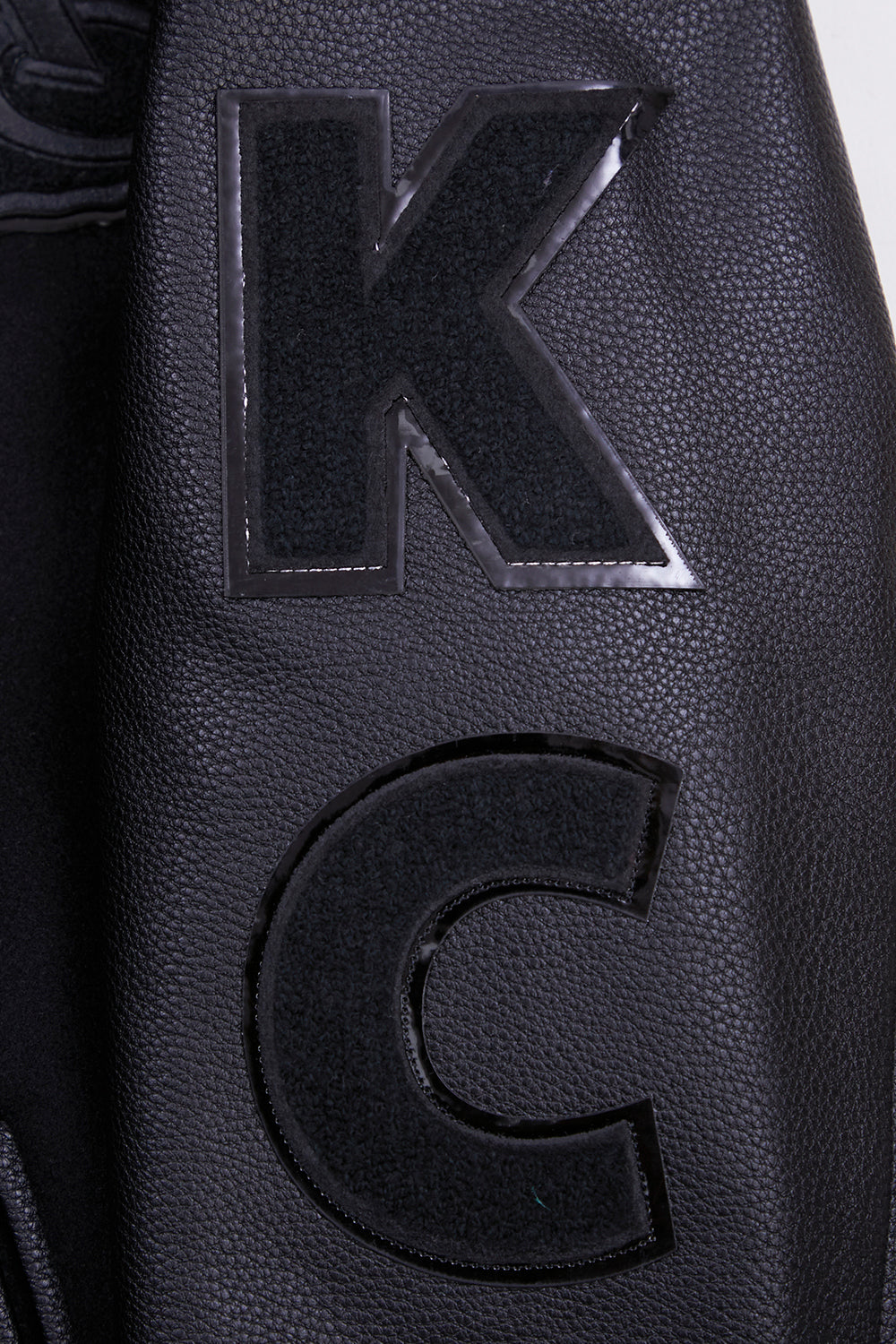 Veste universitaire en laine noire triple pour homme, NFL Kansas City Chiefs, FKC6410203-3BK