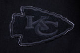 Veste universitaire en laine noire triple pour homme, NFL Kansas City Chiefs, FKC6410203-3BK