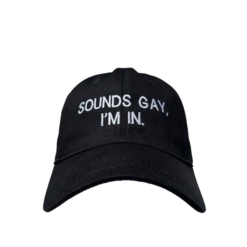 Floof Unisex Sounds Gay Cap in Black