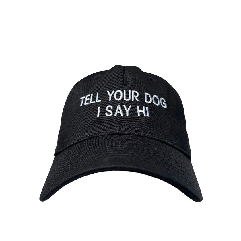 Floof Unisex Tell Your Dog Hi Cap in Black