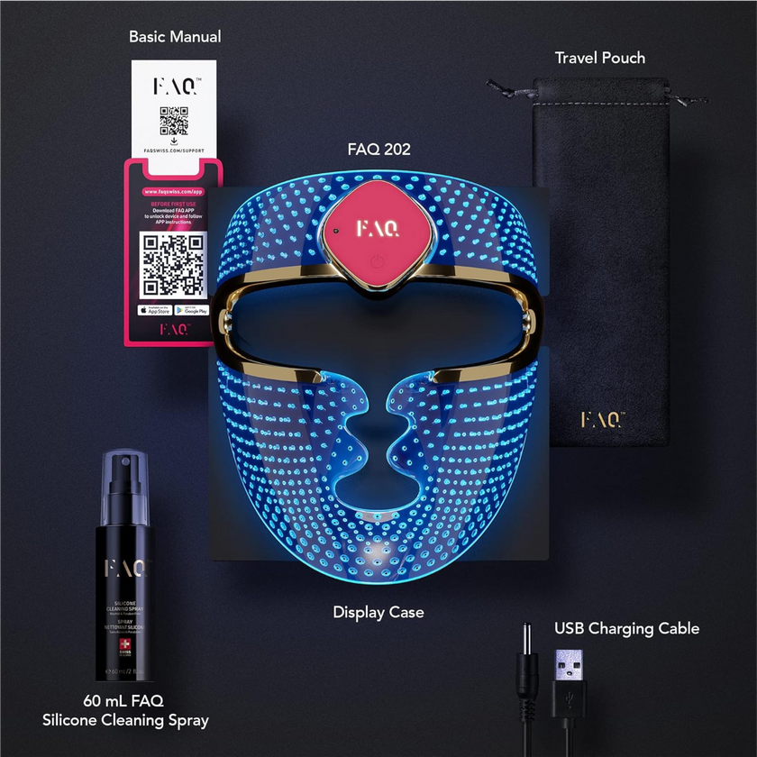 FOREO FAQ 201 Red Light Therapy LED Face Mask