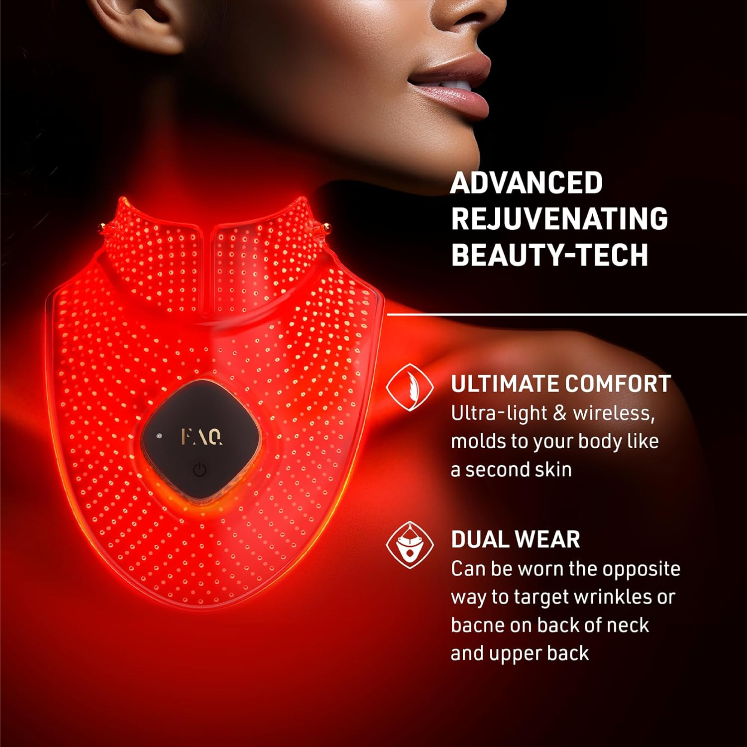 FOREO FAQ 211 Red Light Neck & Décolleté Mask