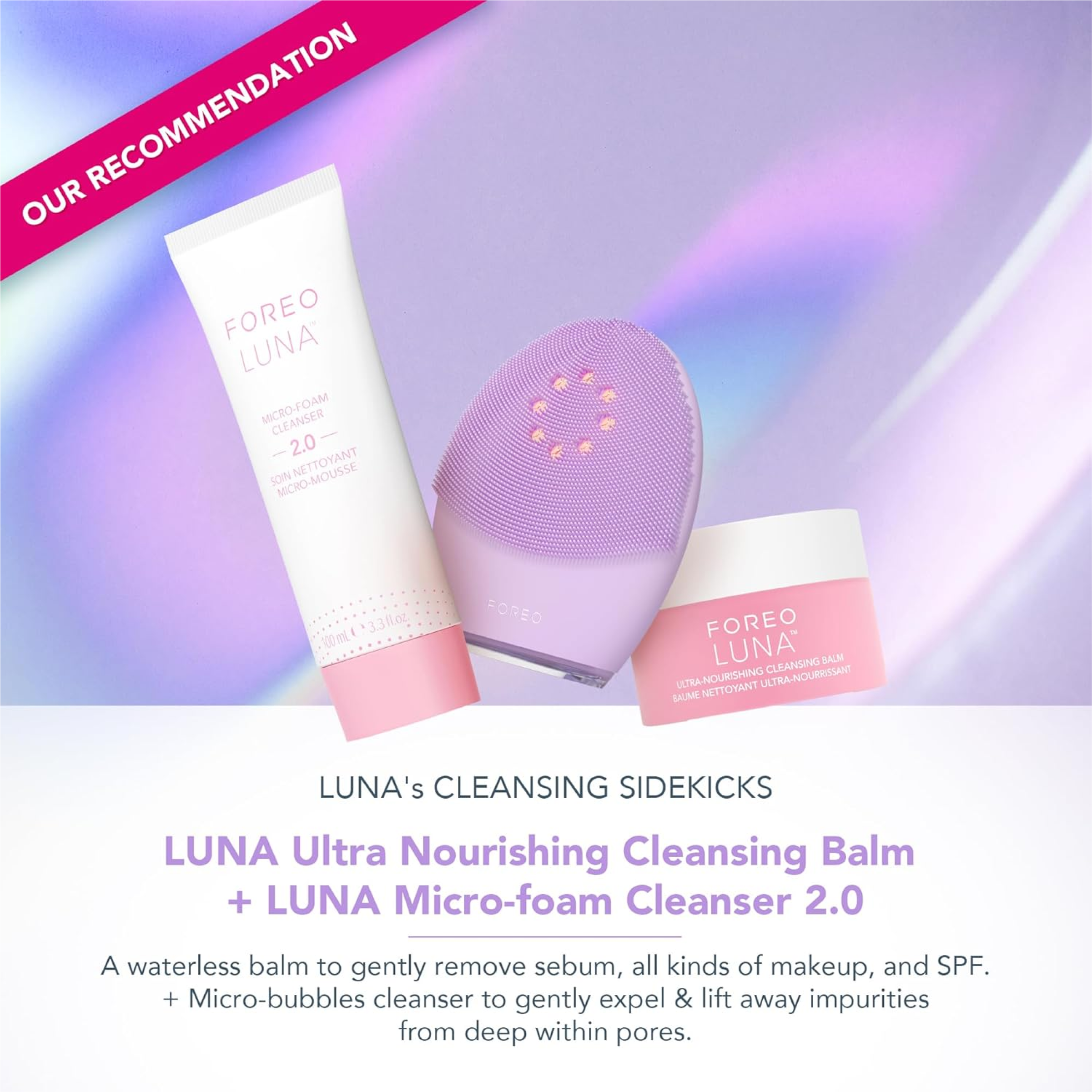 FOREO LUNA 4 Plus Smart Cleansing & Anti-Aging Device - Sensitive Skin