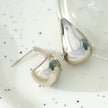 FORIA Or Blanc (Ton Argenté) : Boucles d'oreilles pendantantes en forme de goutte d'eau, look ample et poids léger - Une déclaration de confiance.