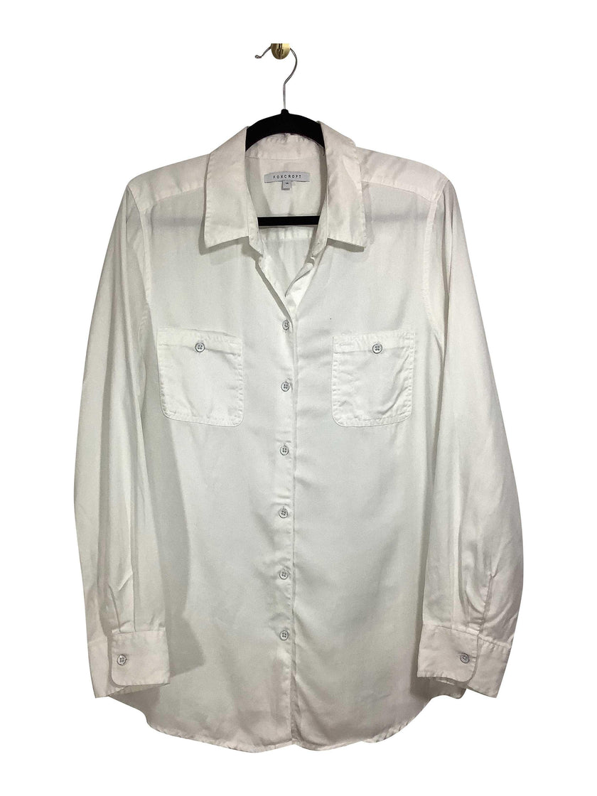 FOXCROFT Regular fit Button-down Top in White - 14